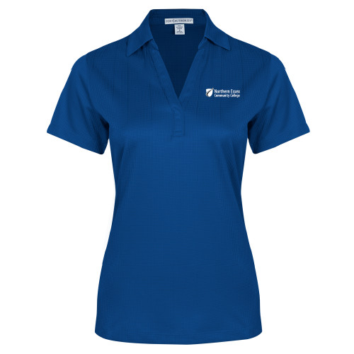  Womens Royal Performance Fine Jacquard Polo - Northern  Essex Community College