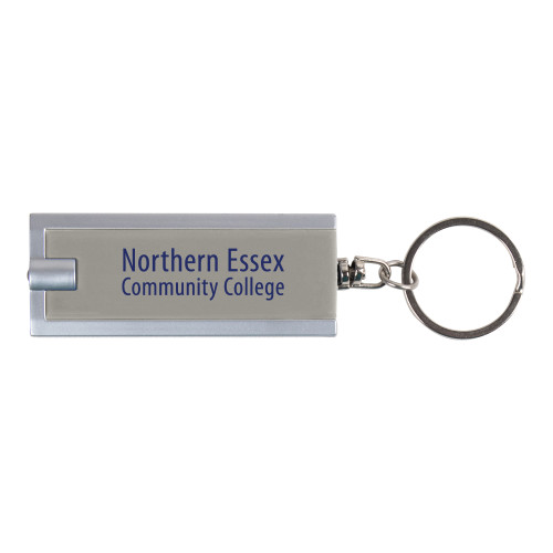  Turbo Silver Flashlight Key Holder - Northern  Essex Community College