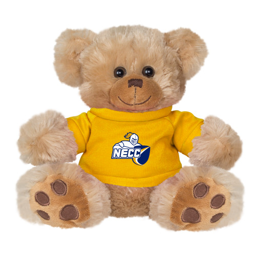  Plush Big Paw 8 1/2 inch Brown Bear w/Gold Shirt - Primary Mark
