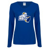Thumbnail image for  Womens Royal Long Sleeve V Neck Tee 