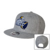 Thumbnail image for  Heather Grey Wool Blend Flat Bill Snapback Hat