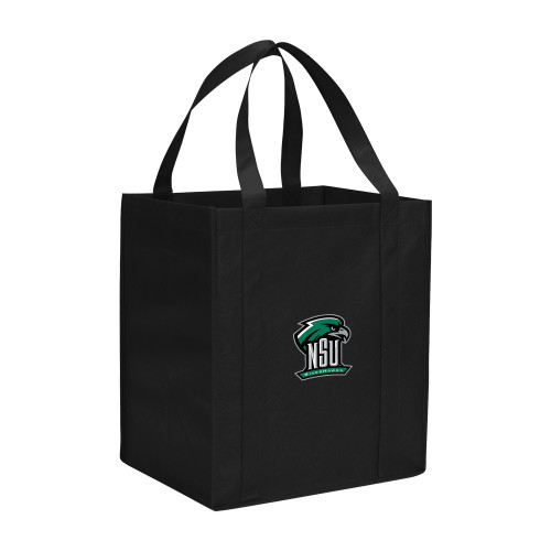  Non Woven Black Grocery Tote - Primary Mark