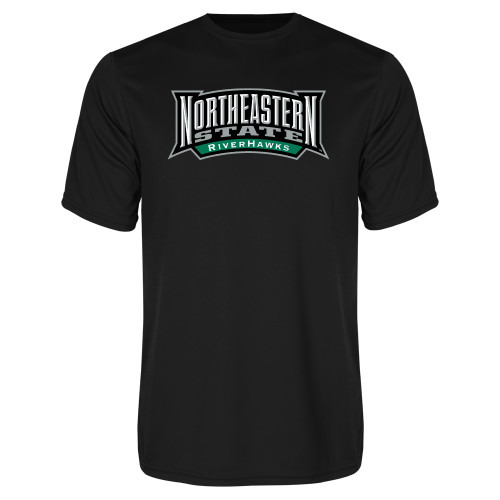  Black Performance Tee - Wordmark