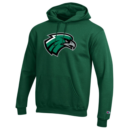  Champion Dark Green Fleece Hoodie - Hawk Head