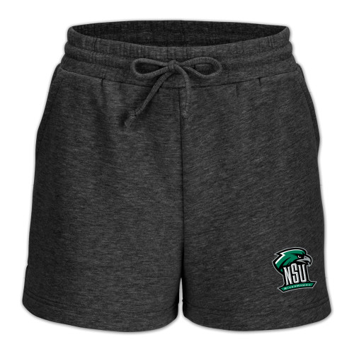  Boxercraft Womens Charcoal Heather Fleece Short - Primary Mark