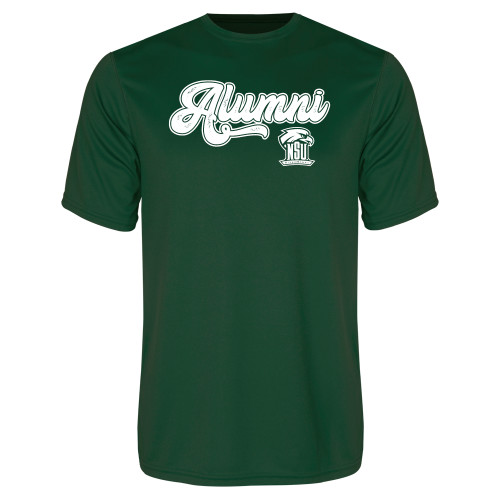  Dark Green Performance Tee - Alumni Script NSU