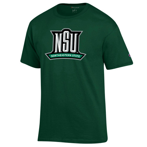  Champion Dark Green T Shirt - NSU Mark