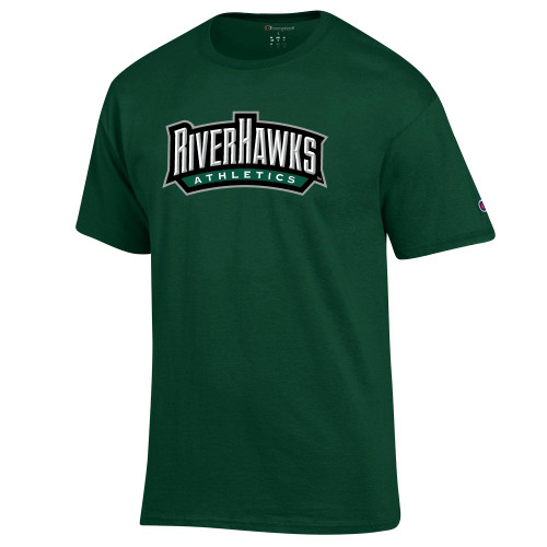  Champion Dark Green T Shirt - RIVERHAWKS Athletics