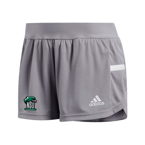  Adidas Womens Grey Split Short - Primary Mark