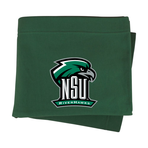  Dark Green Sweatshirt Blanket - Primary Mark