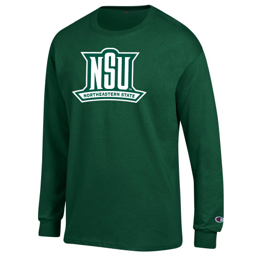  Champion Dark Green Long Sleeve T Shirt - NSU Mark One Color