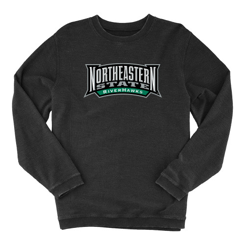  Boxercraft Womens Black Corded Crew - Wordmark