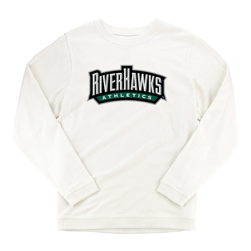  Boxercraft Womens Cream Corded Crew - RIVERHAWKS Athletics