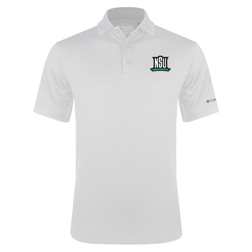  Columbia White Omni Wick Drive Polo - NSU Mark