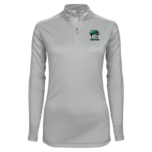  Syntrel Womens Platinum Interlock 1/4 Zip - Primary Mark