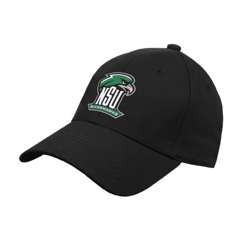  Black Structured Adjustable Pro Style Hat - Primary Mark