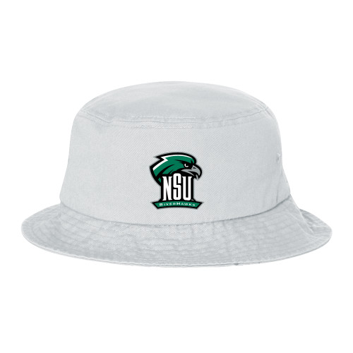  Sportsman White Bucket Hat - Primary Mark
