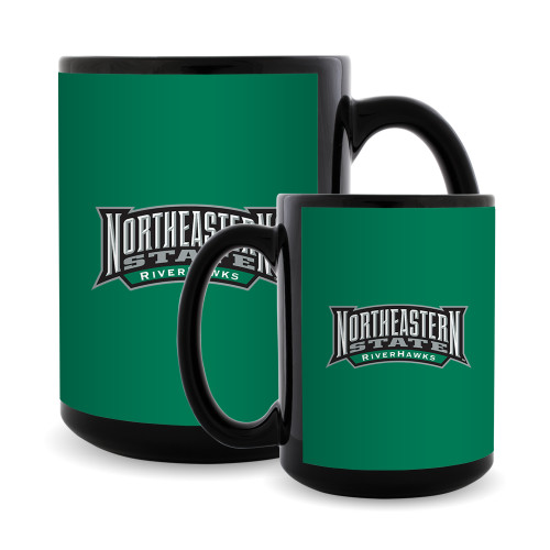  Full Color Black Mug 15oz - Face Mask