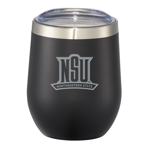  Corzo Vacuum Insulated Black Cup 12oz - NSU Mark One Color Engraved