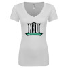 Thumbnail image for  Next Level Womens White Ideal V Tee