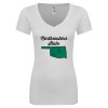 Thumbnail image for  Next Level Womens White Ideal V Tee