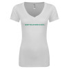 Thumbnail image for  Next Level Womens White Ideal V Tee