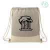 Thumbnail image for  Split Recycled Cotton Grey/Natural Drawstring Bag