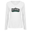 Thumbnail image for  Womens White Long Sleeve V Neck Tee