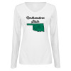 Thumbnail image for  Womens White Long Sleeve V Neck Tee