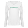Thumbnail image for  Womens White Long Sleeve V Neck Tee