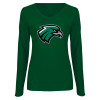 Thumbnail image for  Womens Dark Green Long Sleeve V Neck Tee 