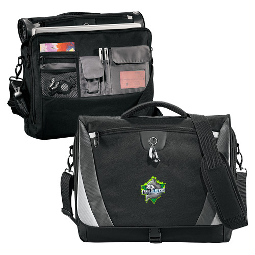 NETC Black/Grey Slope Computer Messenger Bag