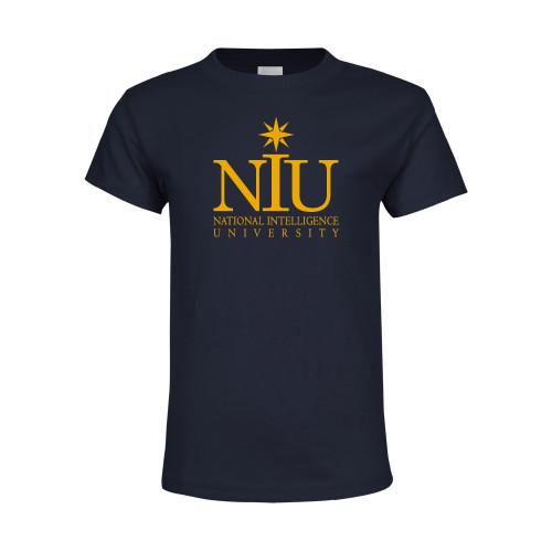  Youth Navy T Shirt - NIU Logo Vertical