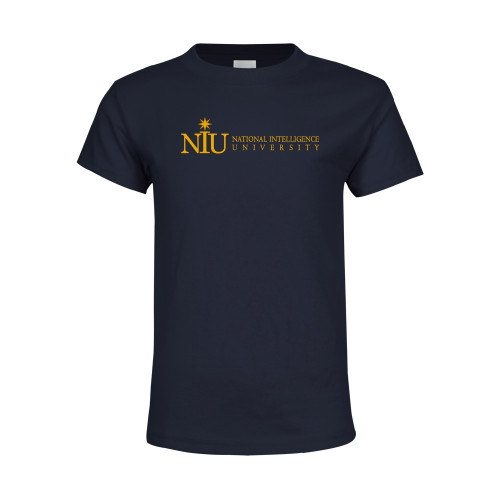  Youth Navy T Shirt - NIU Logo Horizontal