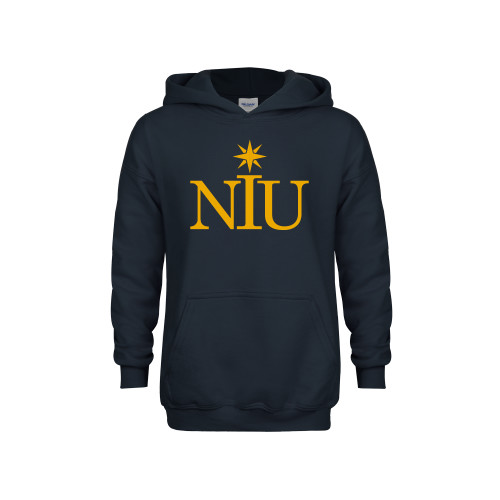  Youth Navy Fleece Hoodie - NIU Icon
