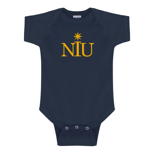  Navy Infant Onesie - NIU Icon