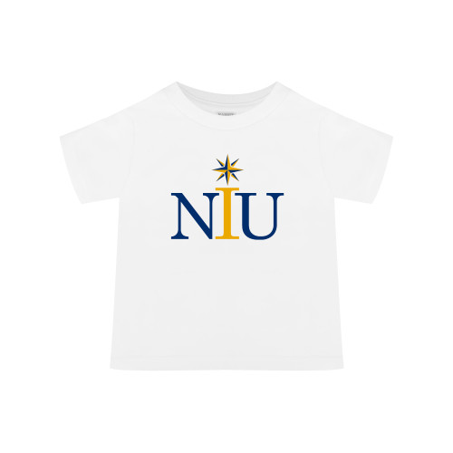  Toddler White T Shirt - NIU Icon