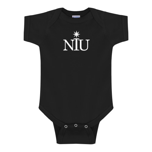  Black Infant Onesie - NIU Icon