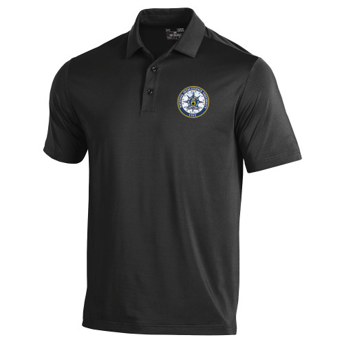  Under Armour Black Performance Polo - NIU Seal