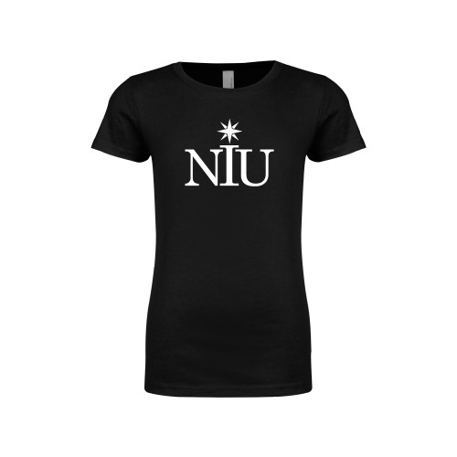  Next Level Girls Black Fashion Fit T Shirt - NIU Icon