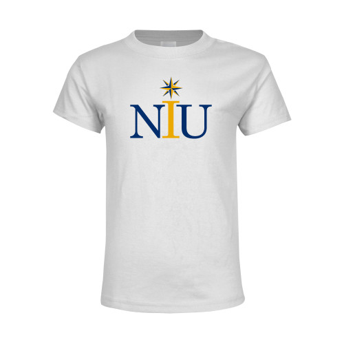  Youth White T Shirt - NIU Icon