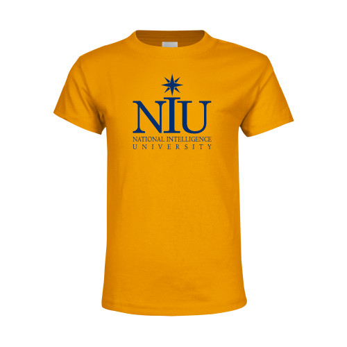  Youth Gold T-Shirt - NIU Logo Vertical
