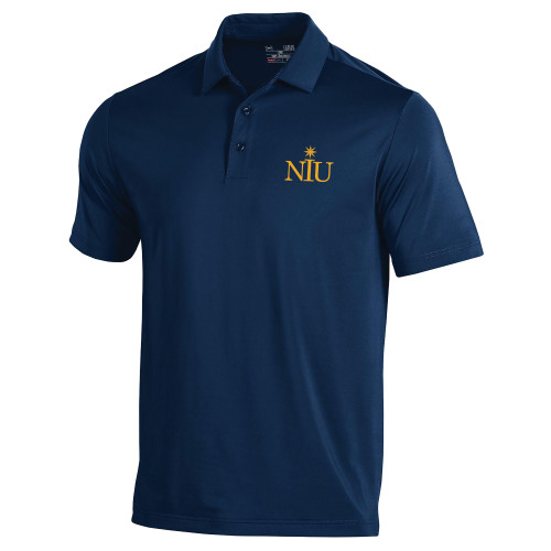  Under Armour Navy T2 Performance Polo - NIU Icon