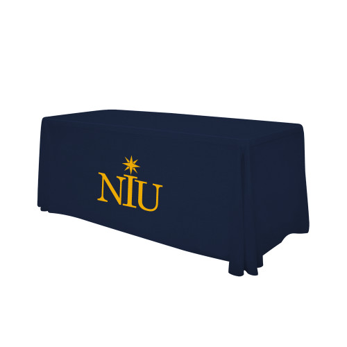  Navy 6 foot Table Throw - NIU Icon