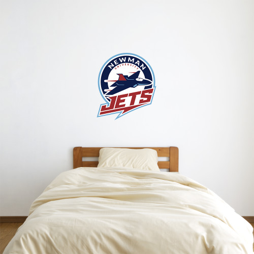  2 ft x 2 ft Fan WallSkinz - Newman University Jets Full Primary Mark