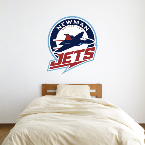  3 ft x 3 ft Fan WallSkinz - Newman University Jets Full Primary Mark