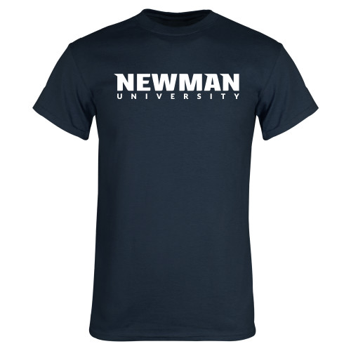  Navy T Shirt - Newman University Wordmark