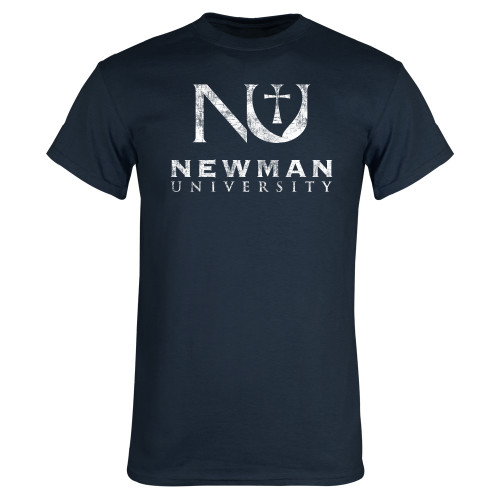  Navy T Shirt - NU Distressed