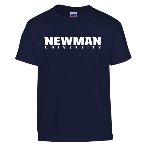 Youth Navy T Shirt - Newman University Wordmark