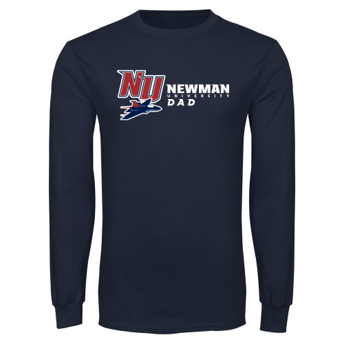  Navy Long Sleeve T-Shirt - Newman University Dad